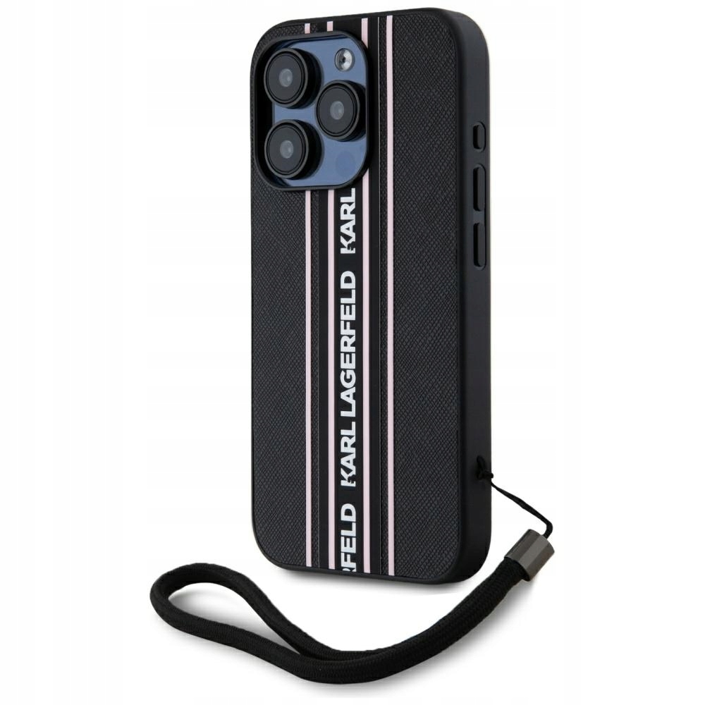 pouzdro Karl Lagerfeld Saffiano Cord pouzdro kryt pro iPhone 15 Pro