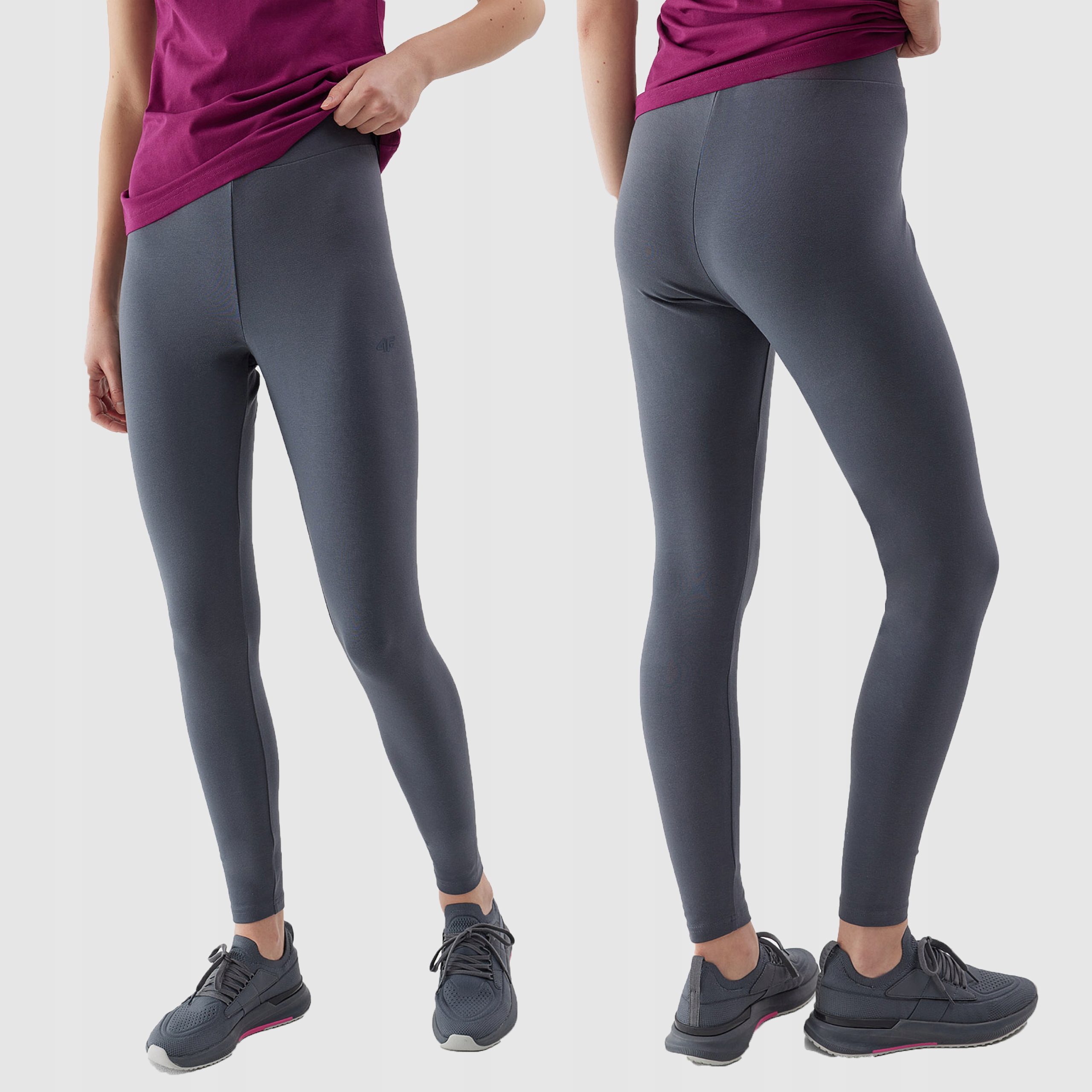 4F LEGGINSY DAMSKIE DZIANINOWE SPORTOWE SS24 Rozmiar XL