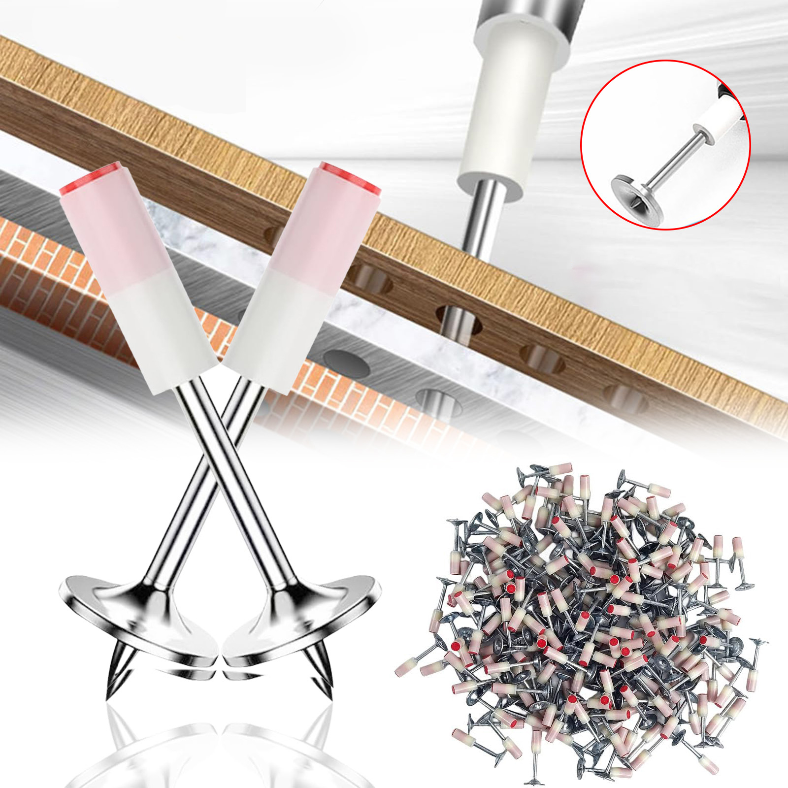 Hřebíky do betonu, kovu a dřeva pro ruční hřebíkovačku