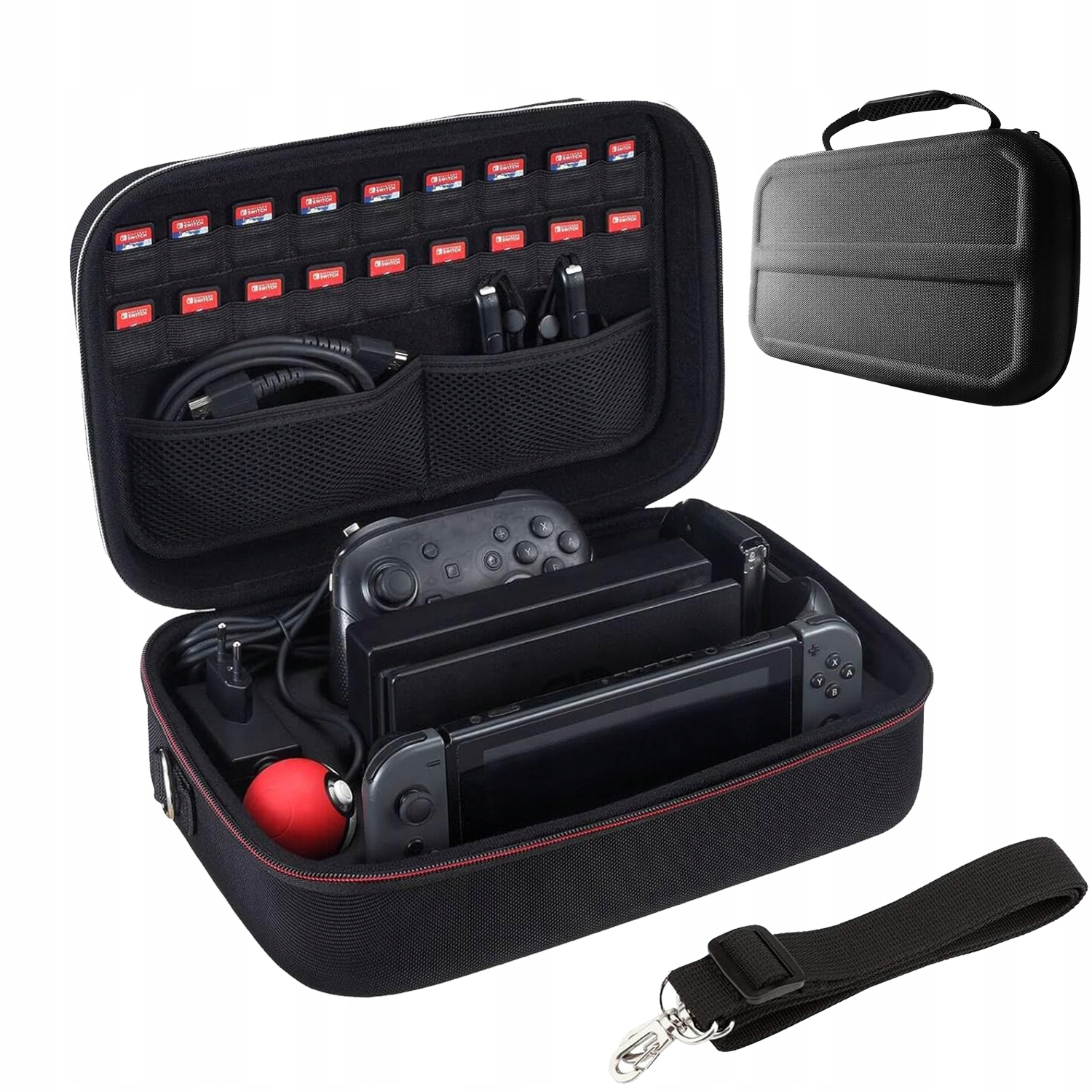 ETUI NA SWITCH/SWITCH OLED PRZENOŚNE NYLON+EVA TWARDA OBUDOWA