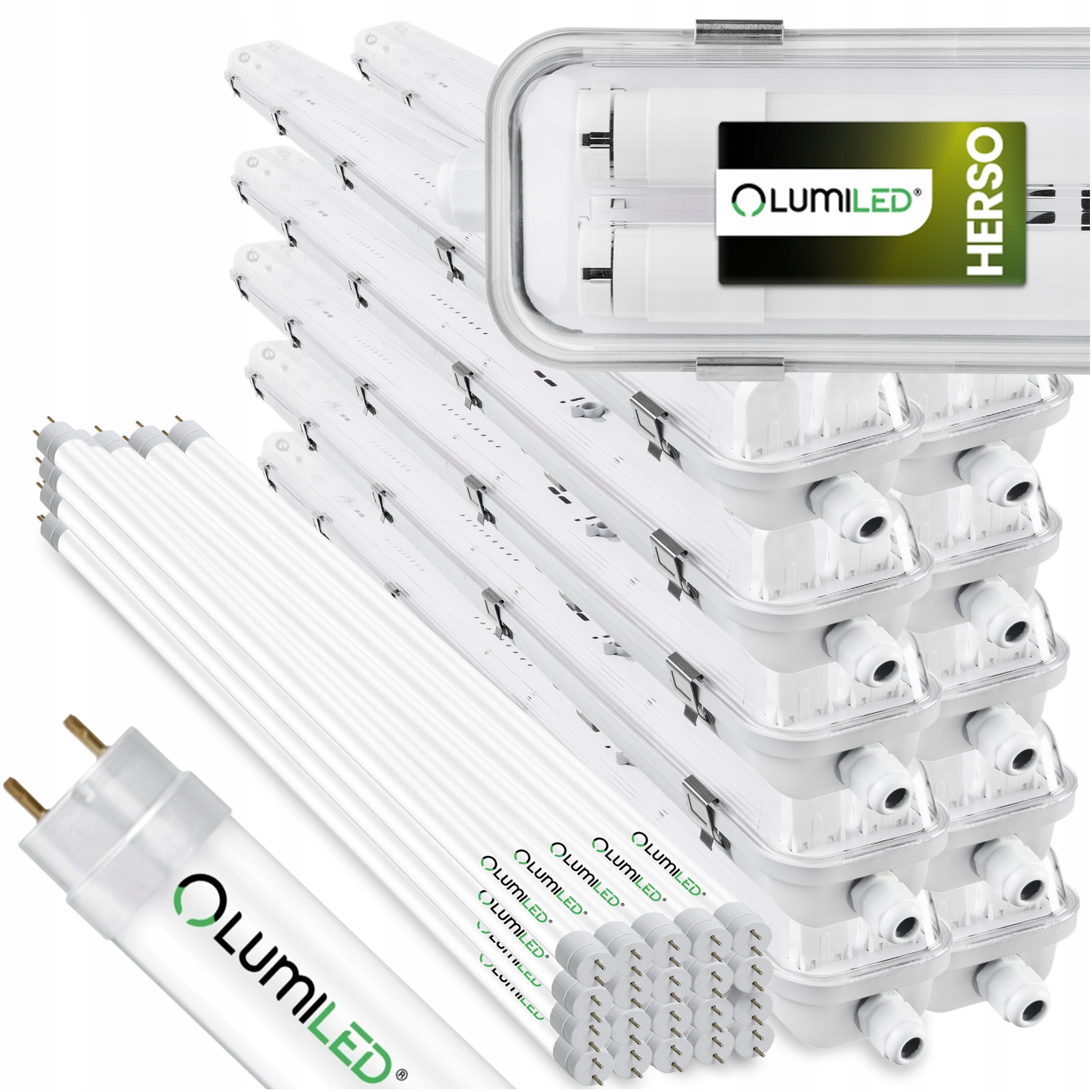 10 x Hermetická lampa 120 cm G13 na garáž, žiarivka 36 W