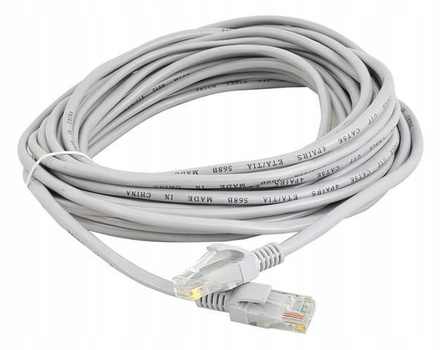 Kabel sieciowy Martom 10 m szary PVC RJ-45 CAT5e