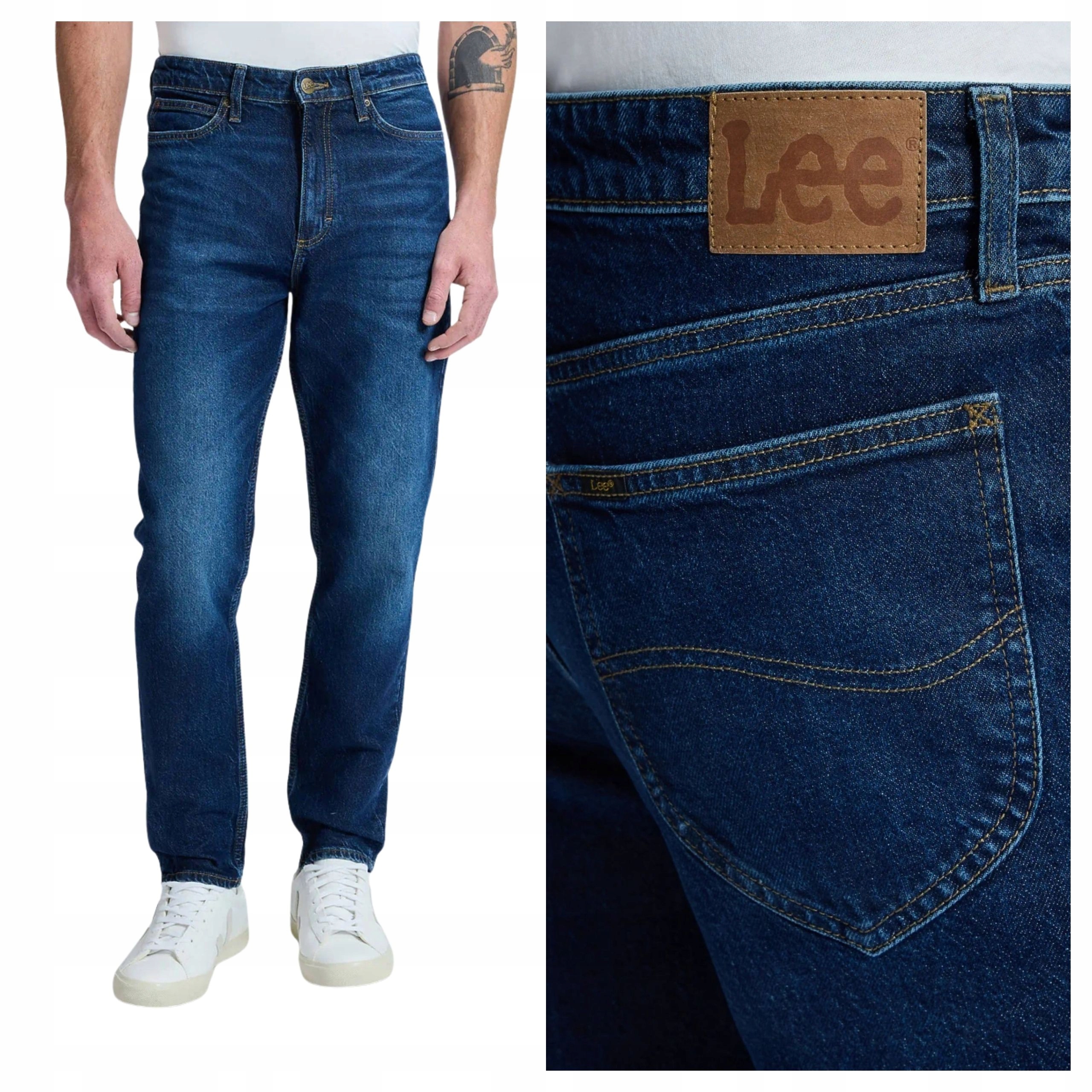 Pánské džínové kalhoty Lee Austin Midnight Blue slim fit W33 L32