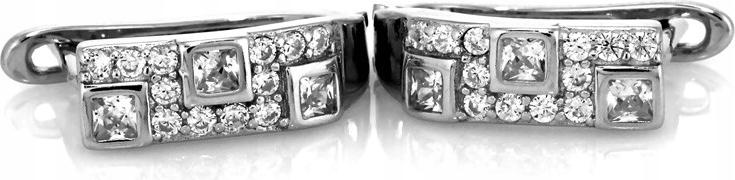 Stříbrné náušnice dámské 925 s anglickým zapínáním a zirkony