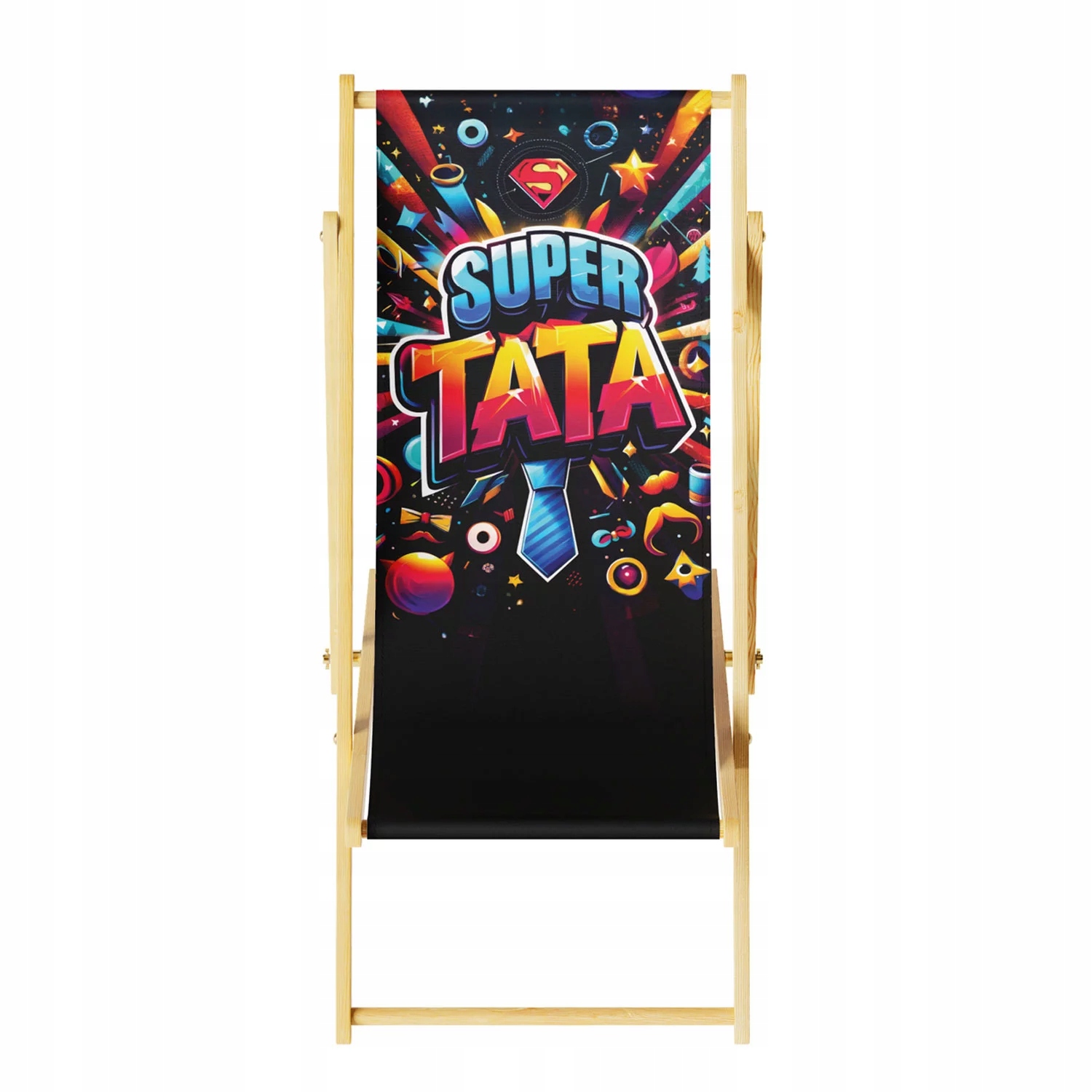 Leżak "Super Tata" - Prezent dla Taty z Supermocą Marka bez marki