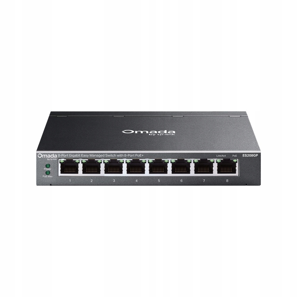Tp-link ES208GP Omada Easy Managed, 8 portów PoE+