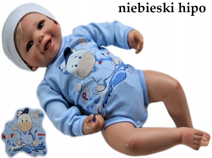 

Body pajacyk nadruk 74 długi rękaw bawełniane