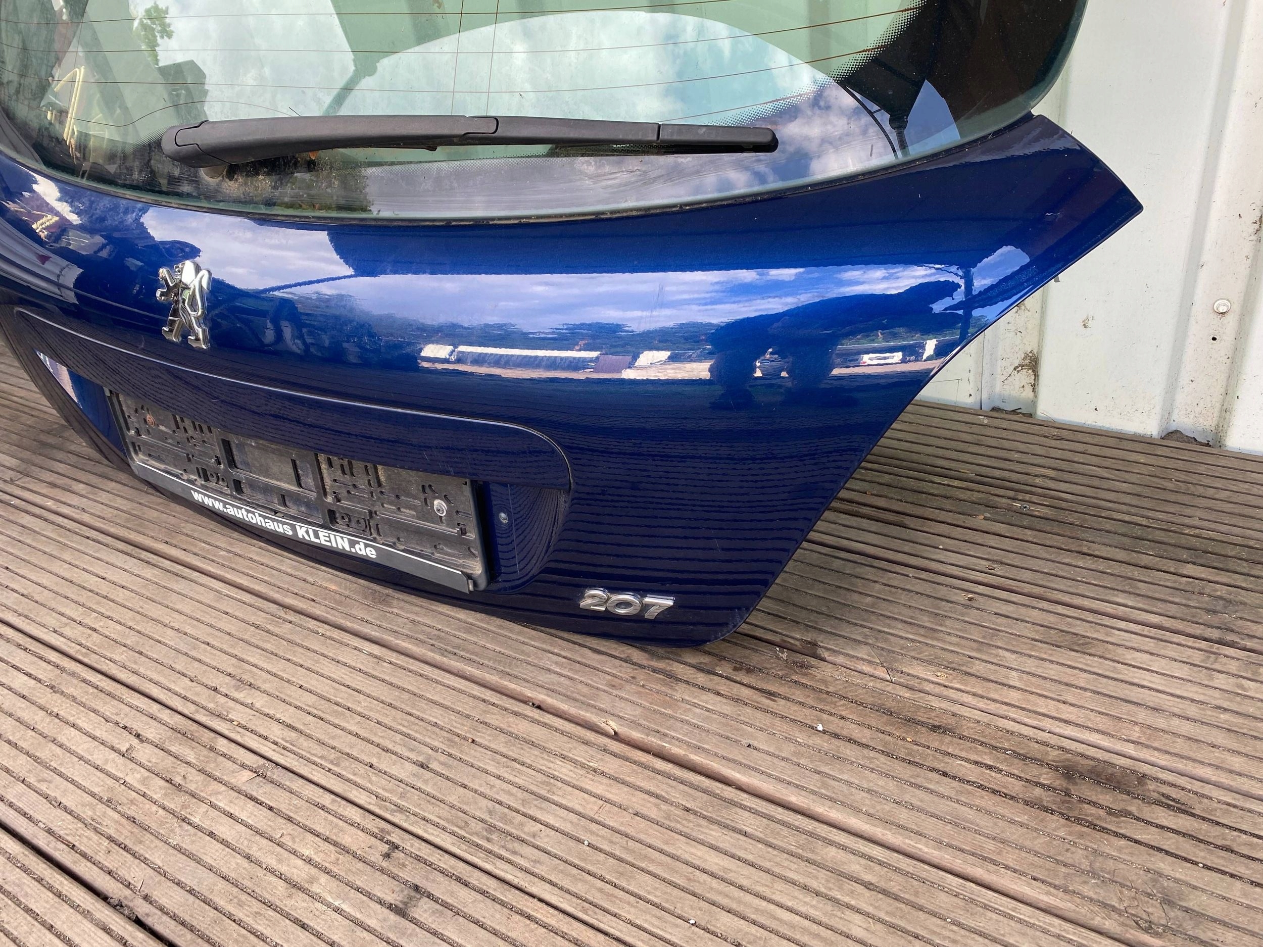 PEUGEOT 207 HB 3D complete trunk door boot KPL blue