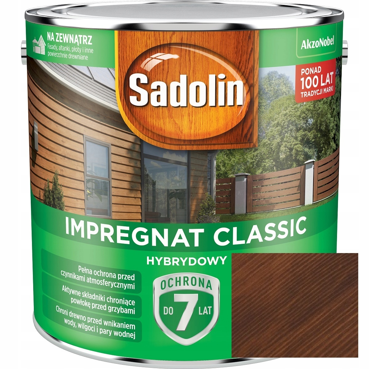 Sadolin Classic Hybrydowy Impregnat Do Drewna Tek 9L