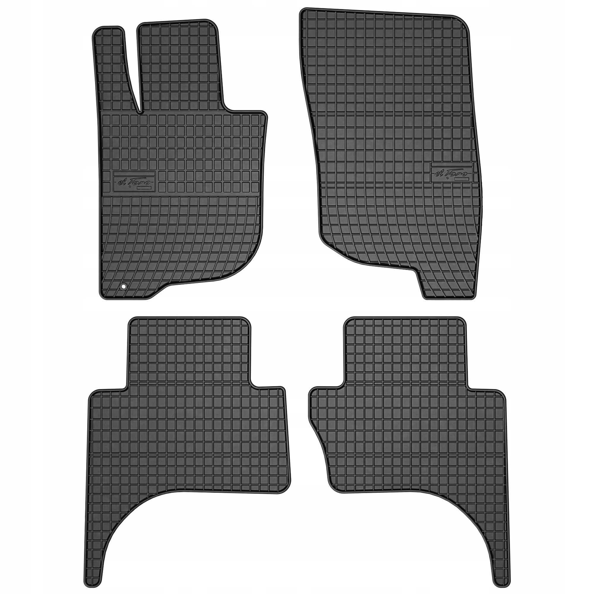 Gumové koberce černé Mitsubishi L200 od roku 2016