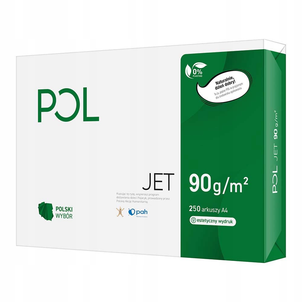

Papier ksero A4 PolJet 90g klasa A 250 arkuszy