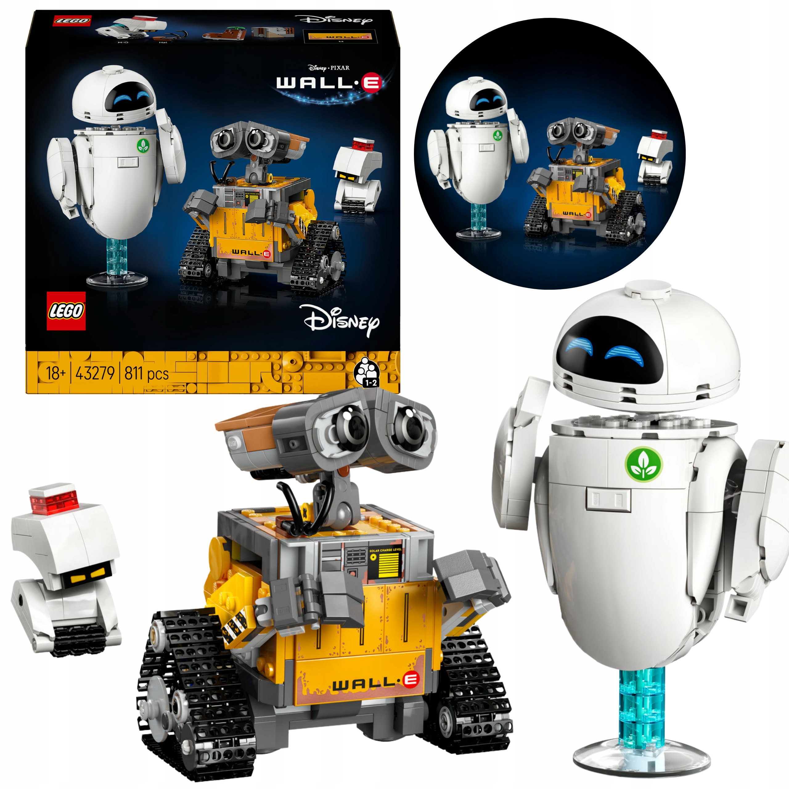 Lego Disney Wall-e I Ewa Święta Dla Dzieci Zestaw XXL Klocków Duze