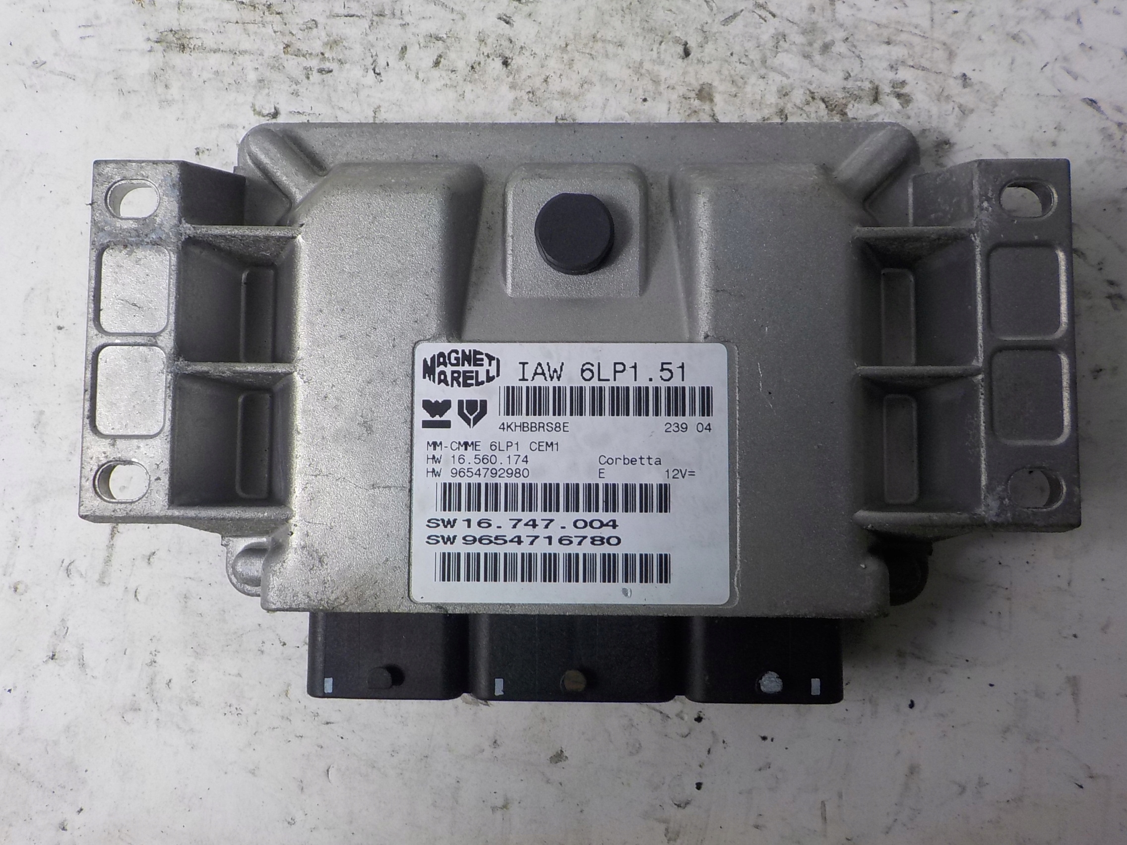 PEUGEOT computer control unit 9654716780 IAW6LP1.51