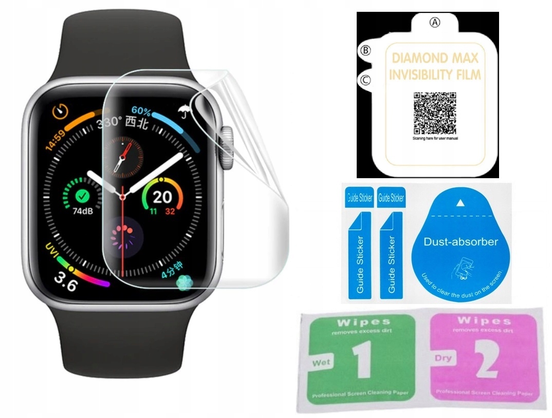 

2x Folia Hydrożelowa Apple Watch 1 2 3: 42mm