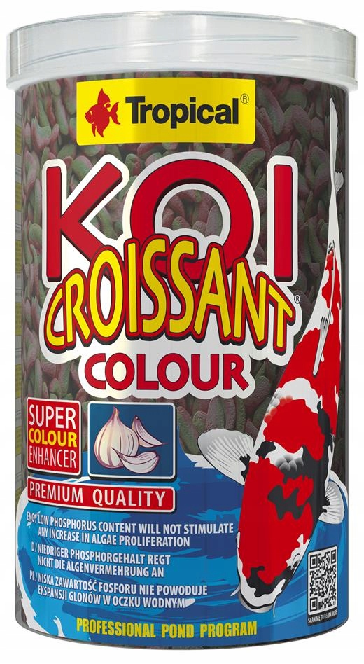 

Tropical Pokarm dla Koi Croissant Colour 210g