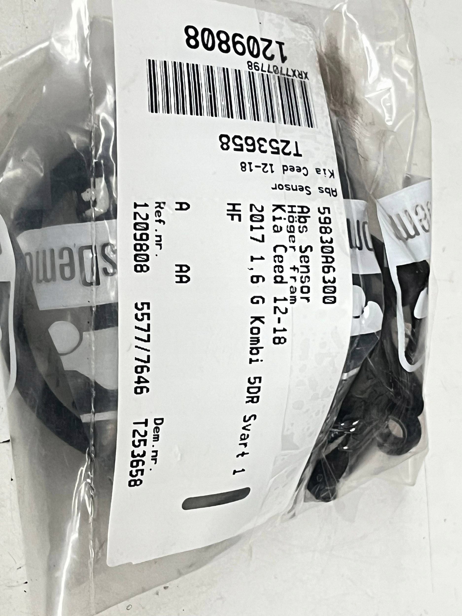 sensor PREDKOSCI wheels ABS KIA CEED 59830-A6300 @A