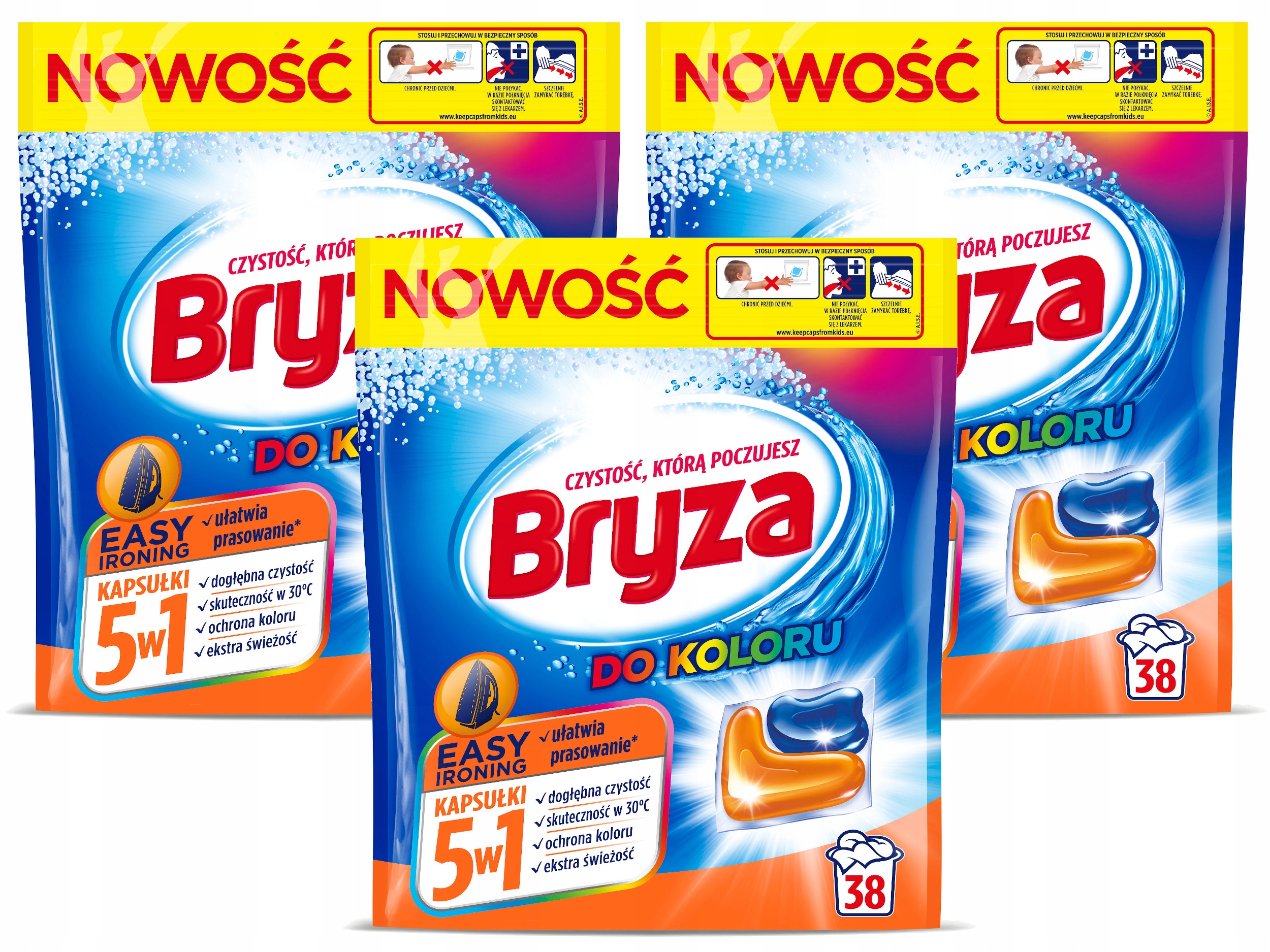 Levně Bryza 5v1 Kapsle na praní snadné žehlení 114