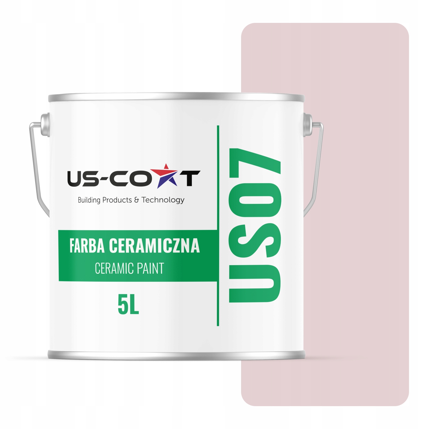 Keramická Farba Púdrová Ružová Svetlá H3266 5L Matná Na Steny Stropov