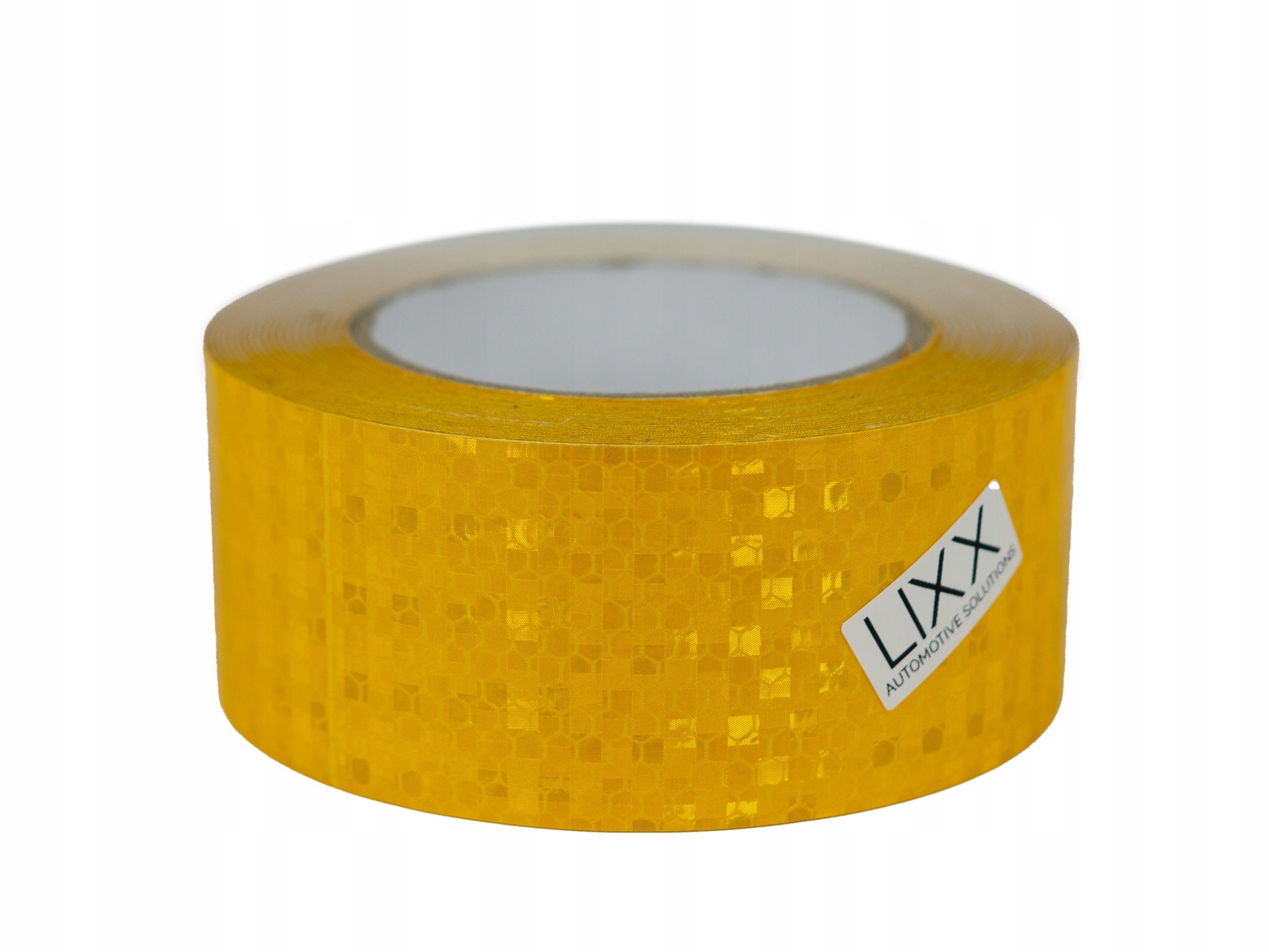 TAŚMA ODBLASKOWA SAMOPRZYLEPNA rolka 5 metrów GŁADKA 5M x 5CM ŻÓŁTA