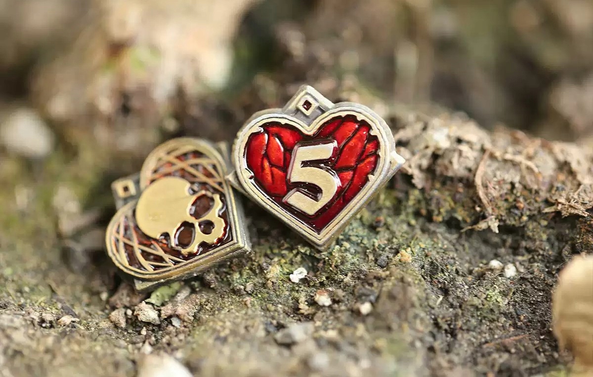 ŻYĆKO 5 ZŁOTA METALOWA MONETA ŻYCIE HEALTH SANITY POCZYTALNOŚĆ 1 SZT RPG Producent RGFK