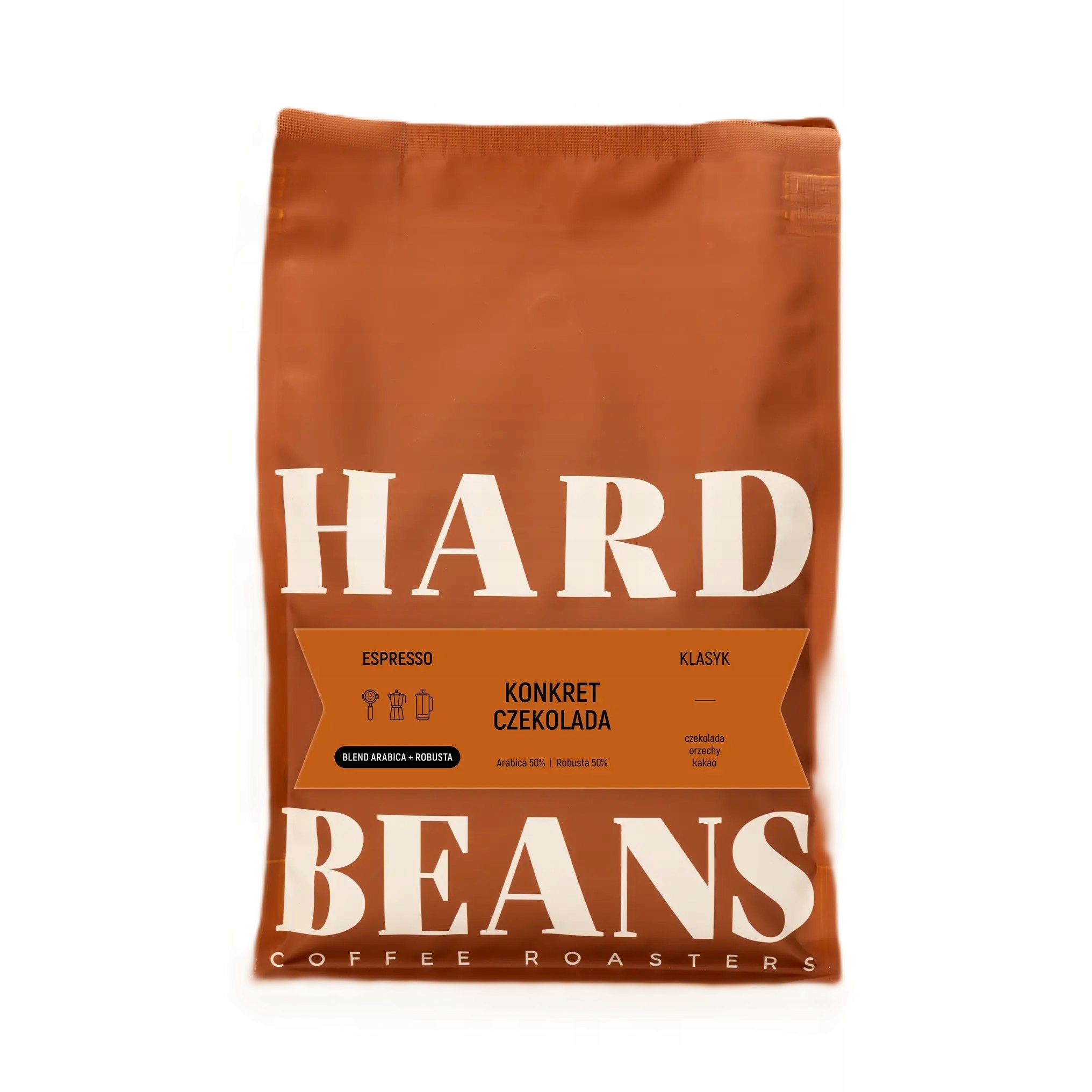 Hard Beans Konkret Czekolada Coffee Kawa Ziarnista 1 Kg