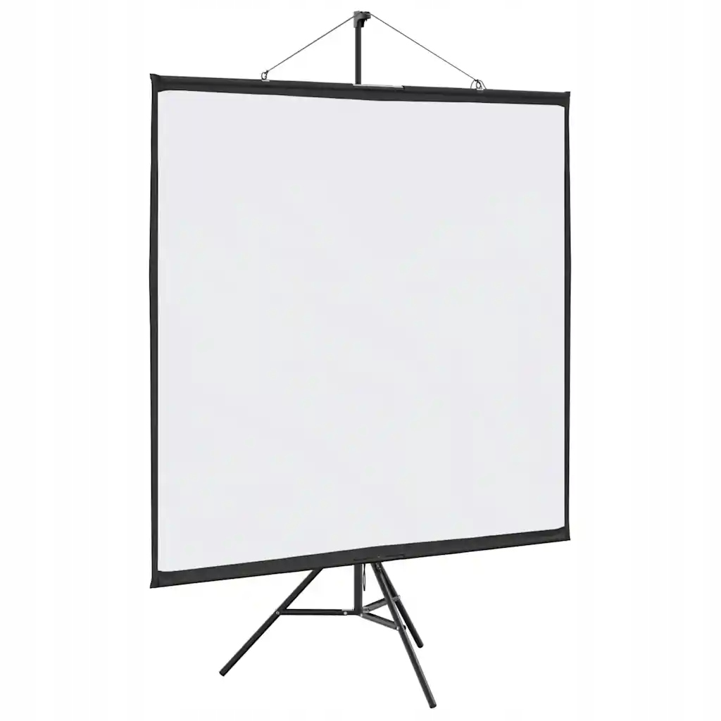 Ekran projekcyjny 139x136 cm matowy biały z statywem 72'' 1:1