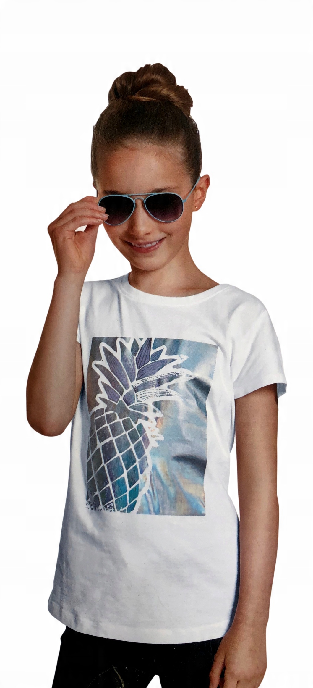 

Ananas bluzka koszulka tshirt nadruk Holo *140