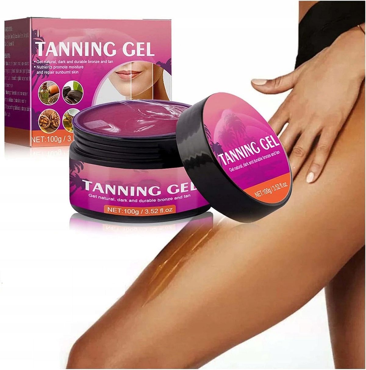 KREM ŻEL PRZYŚPISZAJĄCY OPALANIE - TANNING BRĄZUJĄCY 100g