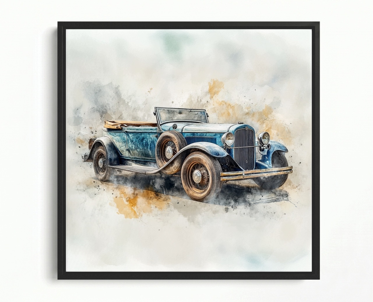 Obraz Rama American Box Auto Oldtimer Pamiatka Kabriolet 60x60