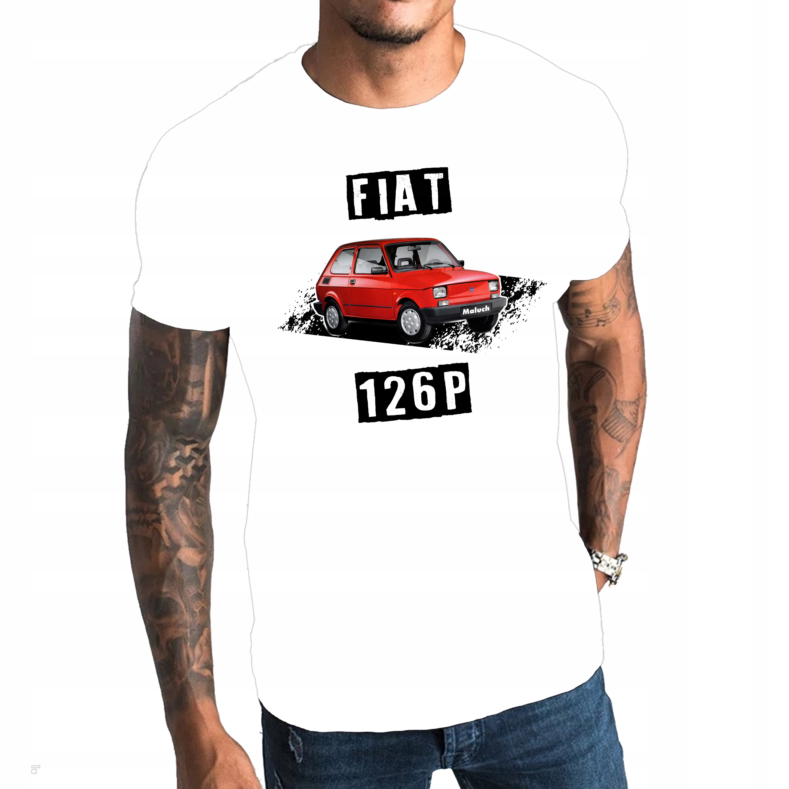 

Koszulka męska auto FIAT126P fan motoryzacji L