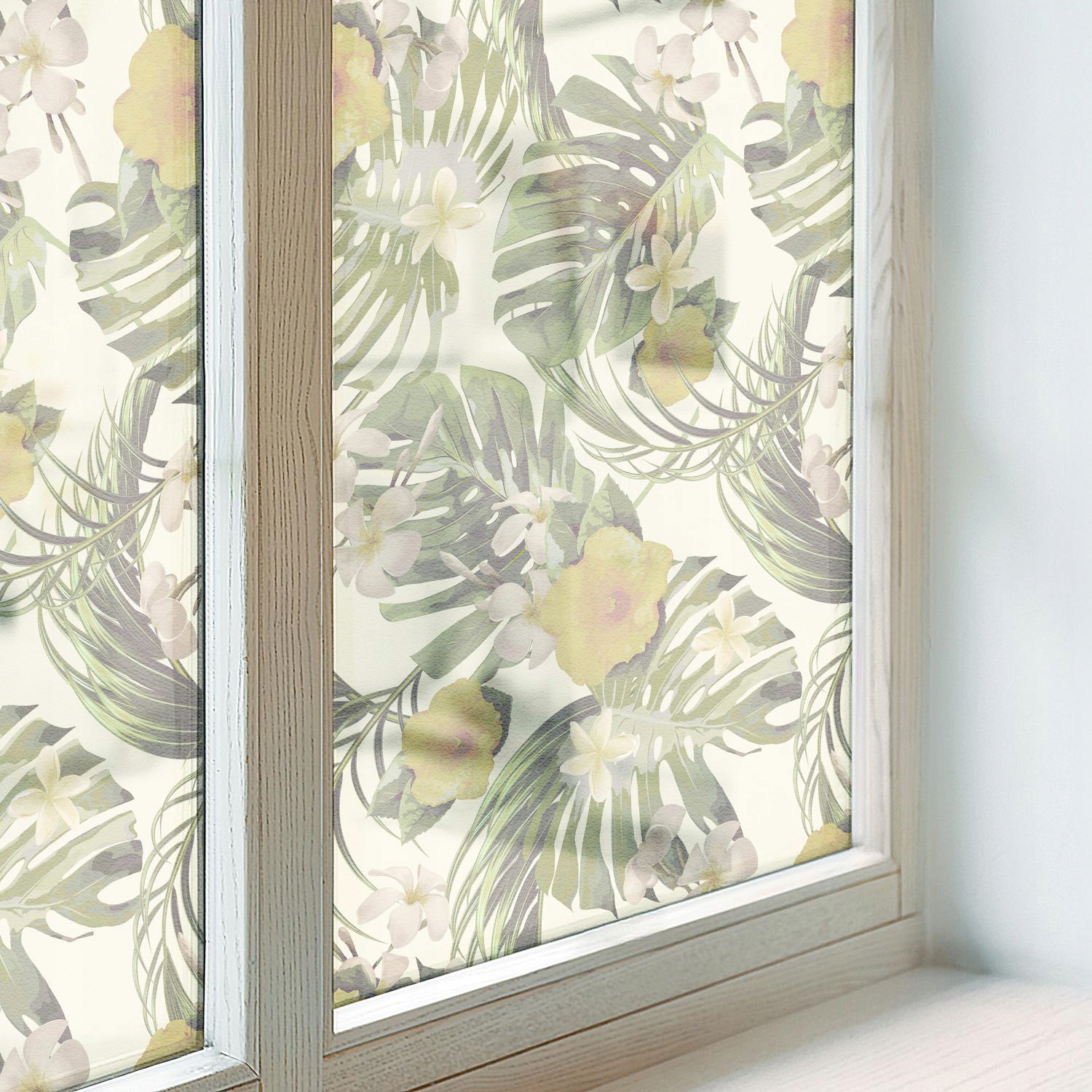 Dýha na sklo Balkon Samolepicí vitrážová Tropický motiv 200x146