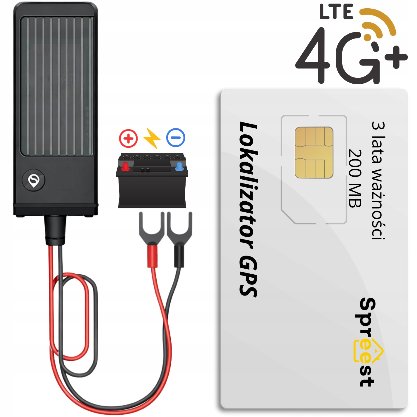 Lokátor Gps 4G Do Auta, Bicykel, Loď Sim Karta Na 13 Mesiacov