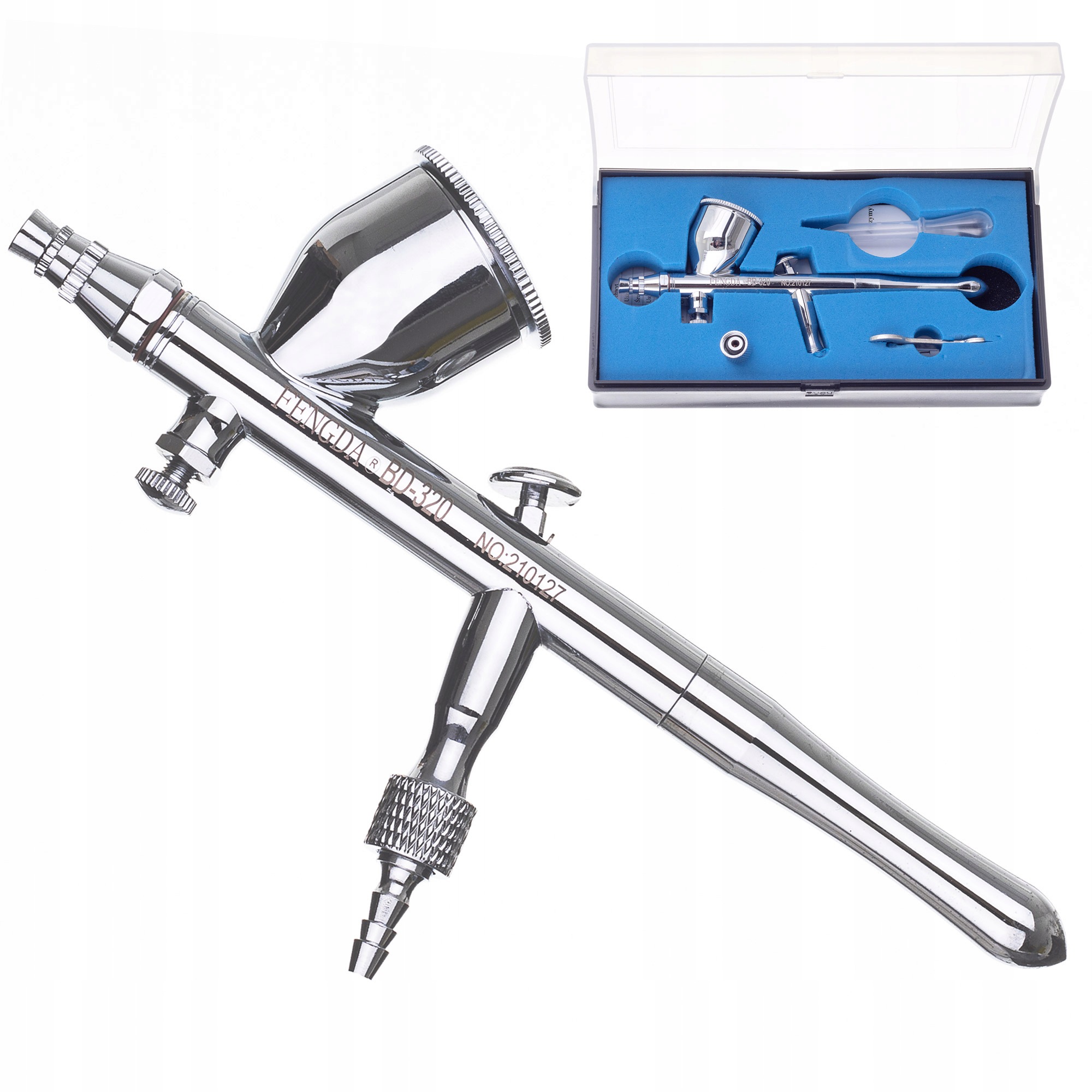 Profesionální Airbrush Fengda BD-320 Tryska 0,5 MM Dvojitá Akce 7 CM3