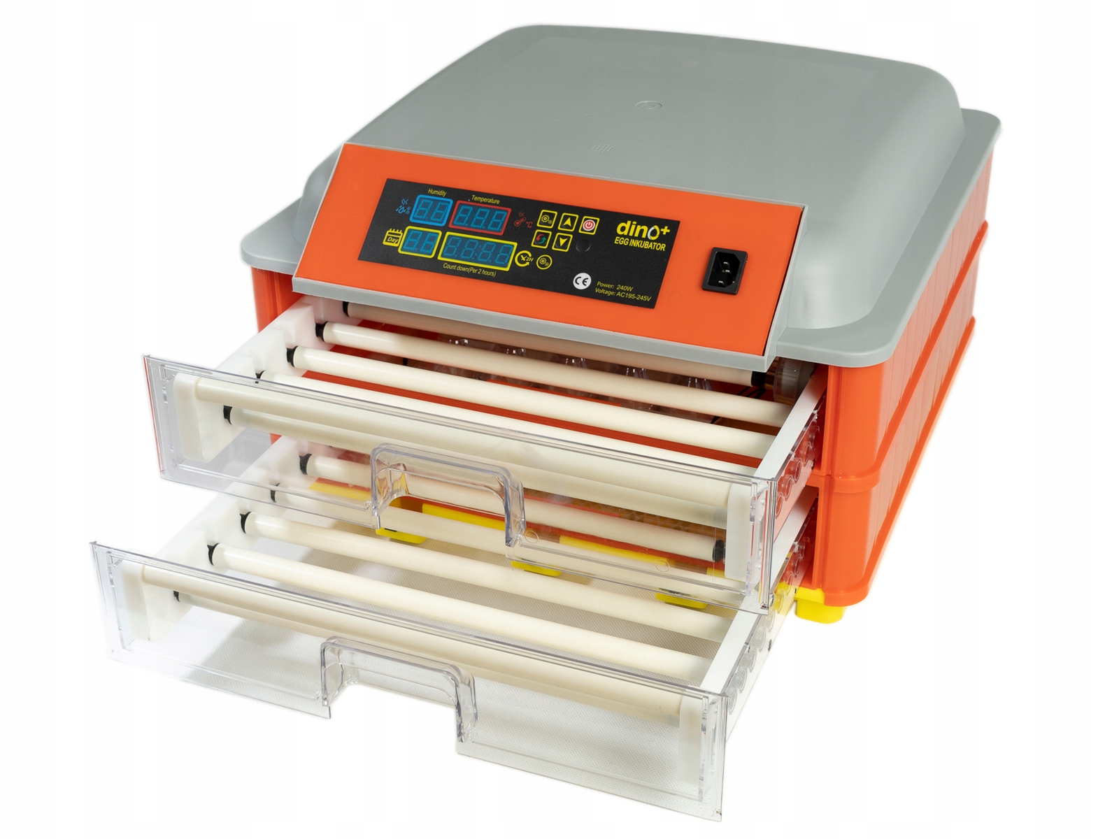 Zestaw INKUBATOR AUTOMATYCZNY ROLKOWY DINO Plus do 92JAJ z tacą UNIWERSALNA EAN (GTIN) 5903900021722