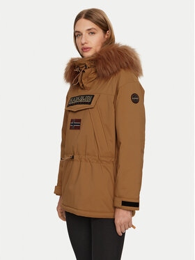 Napapijri Kurtka anorak Damskie brązowy NP0A4I5FW0B1