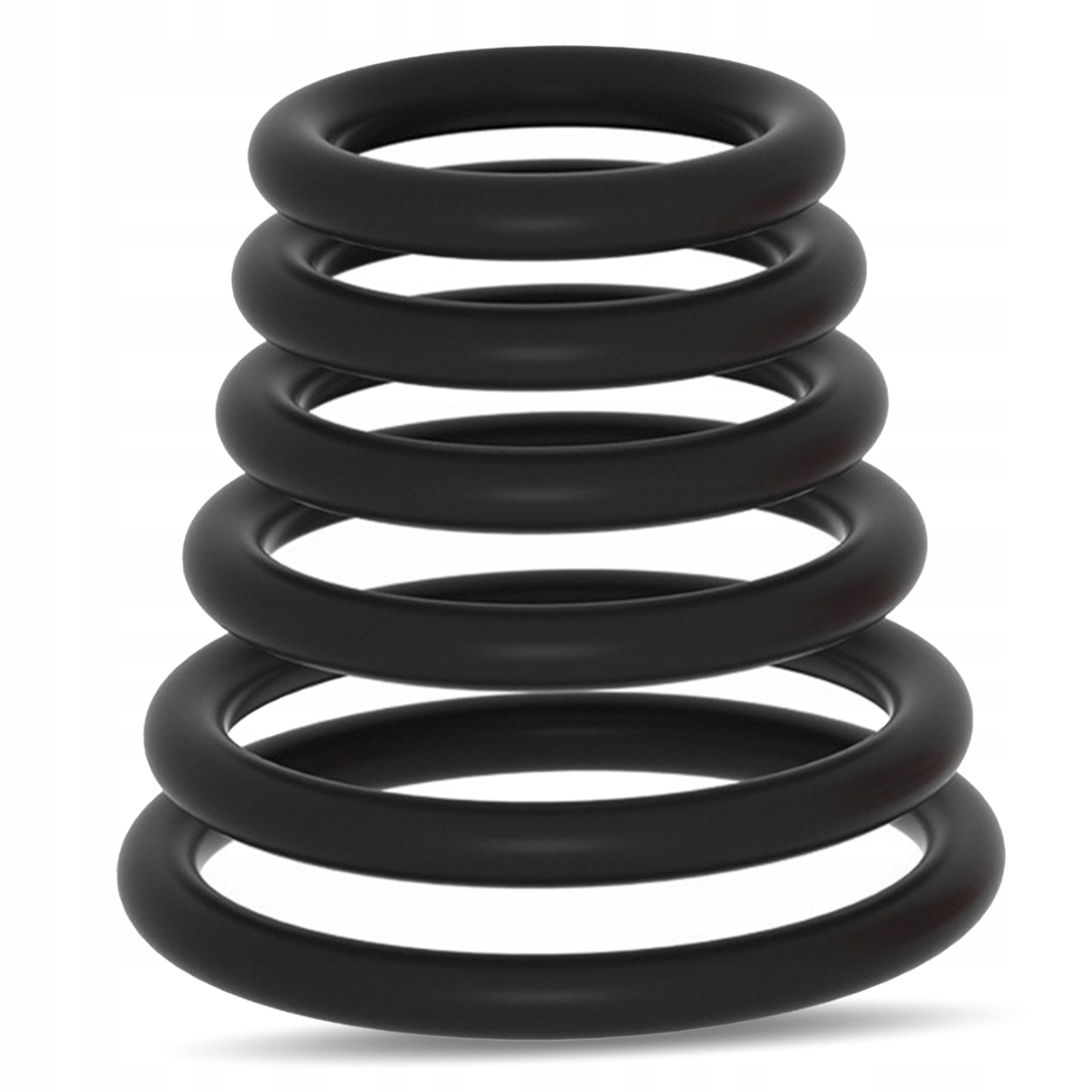 PIERŚCIENIE EREKCYJNE NA PENISA 6 SZT ORGAZM COCK RING SILIKON DŁUGI SEKS