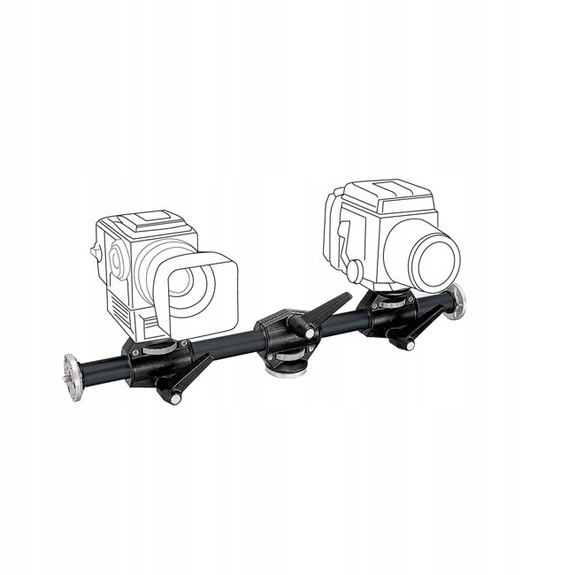 Horizontální rameno se čtyřmi hlavami