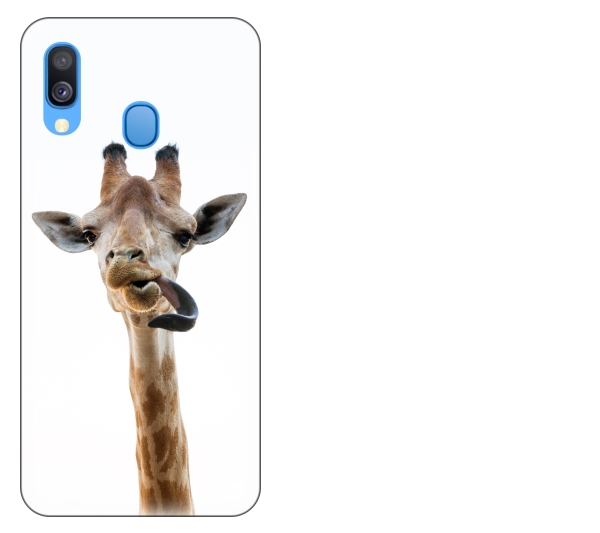 

Etui pokrowiec Samsung Galaxy A40 Żyrafa smieszne