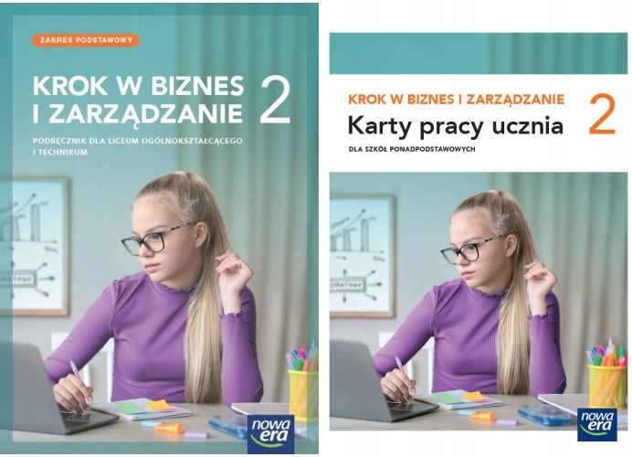 KROK W BIZNES I ZARZĄDZANIE 2 LO PODRĘCZNIK + KARTY PRACY UCZNIA NOWA ERA