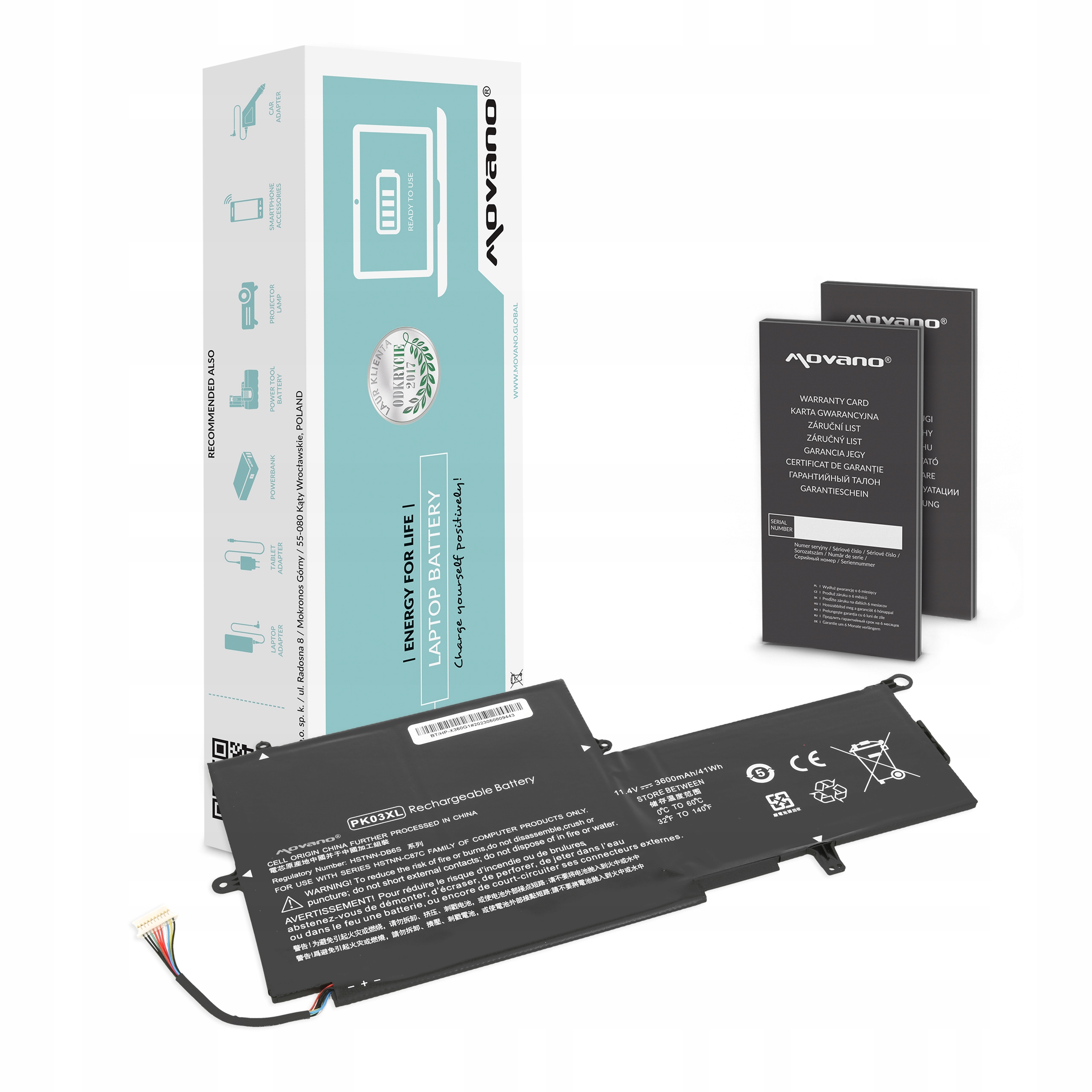 Bateria Movano do Hp Envy x360 13 Spectre Pro x360 G1