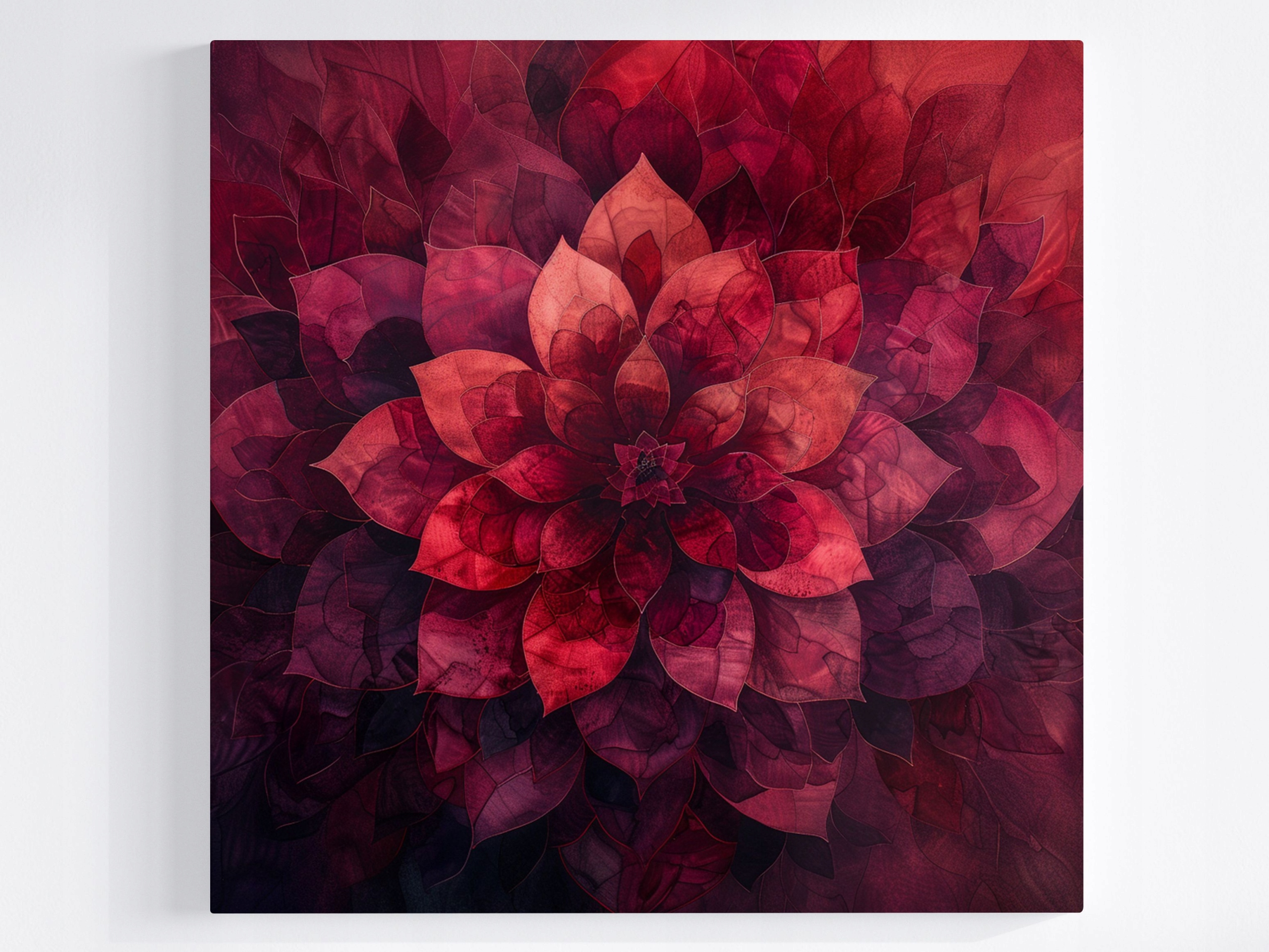 Obraz Na Plátně Canvas Mandala Květ Listy Příroda Harmonie Relax 60x60