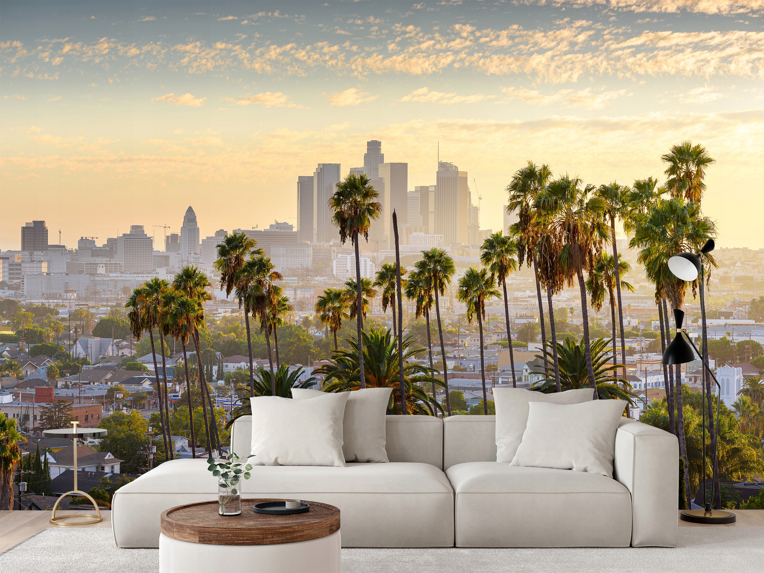 Fototapeta Pejzaž Mesto Architektúra Usa Los Angeles Palmy 416 x 290 cm