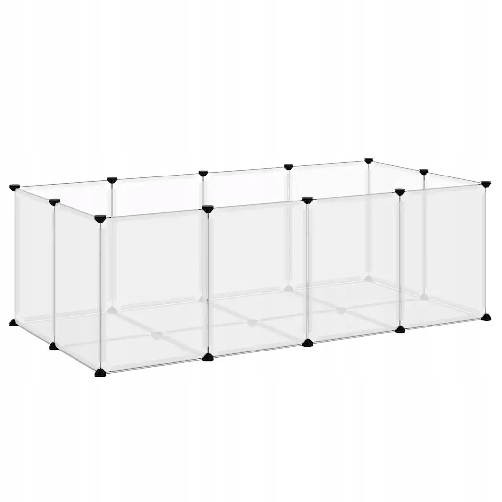 Levně Klec pro malá zvířata průhledná 144 x 74 x 46,5 cm