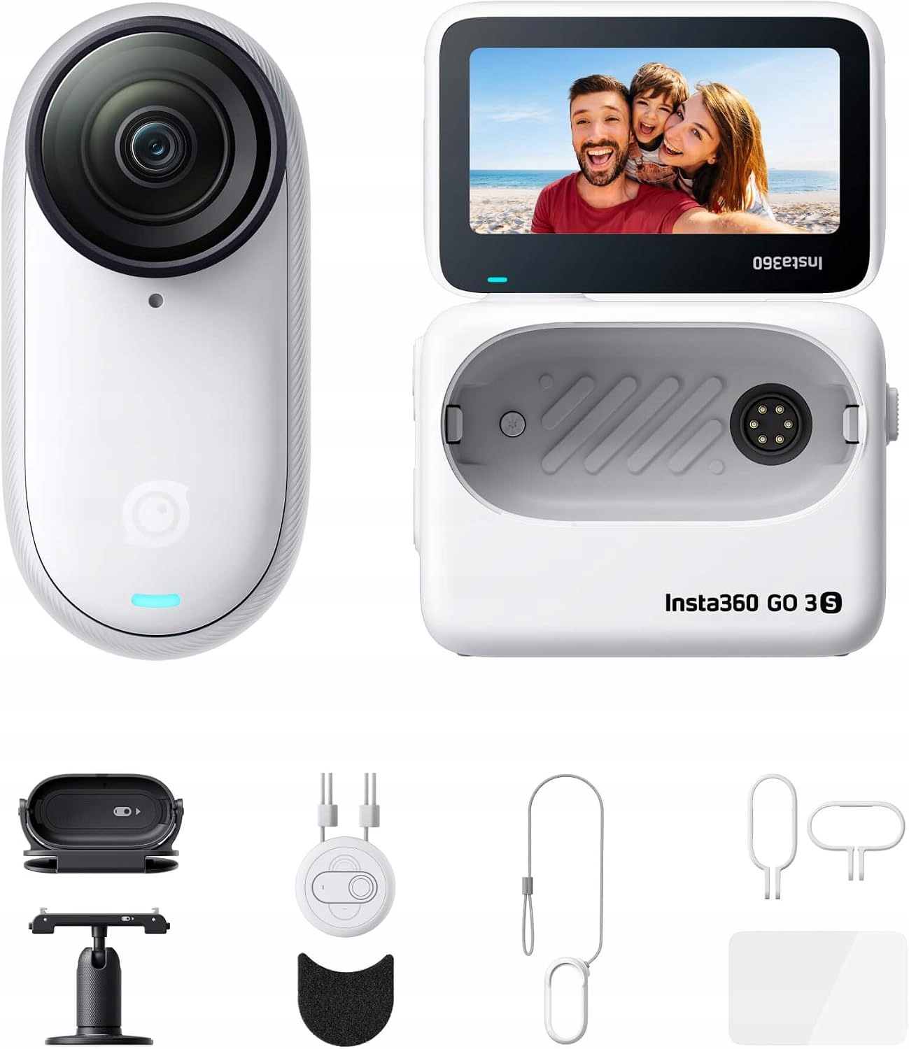 Insta360 Go 3S Minikamera 4K Pov 140 min provozu Action-Bundle