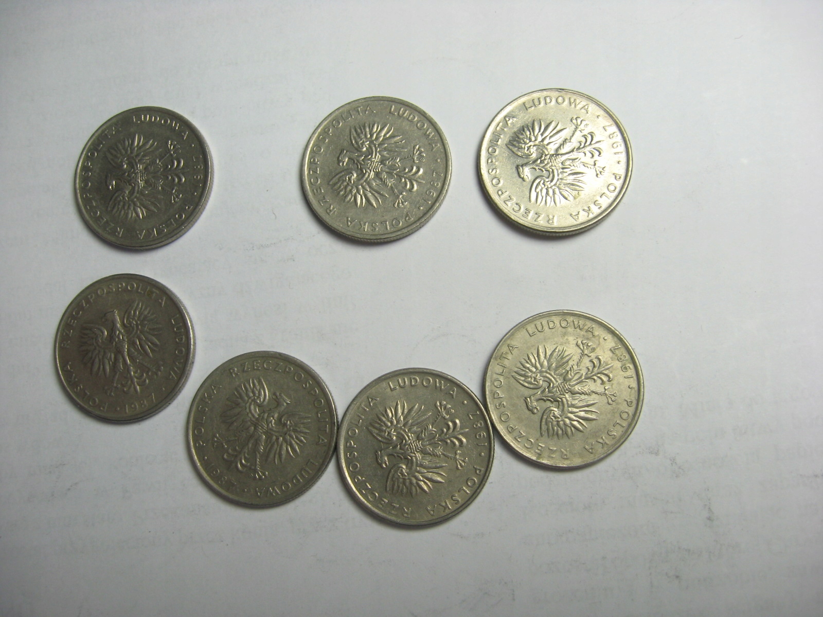 20 zł 1987 - 7 sztuk