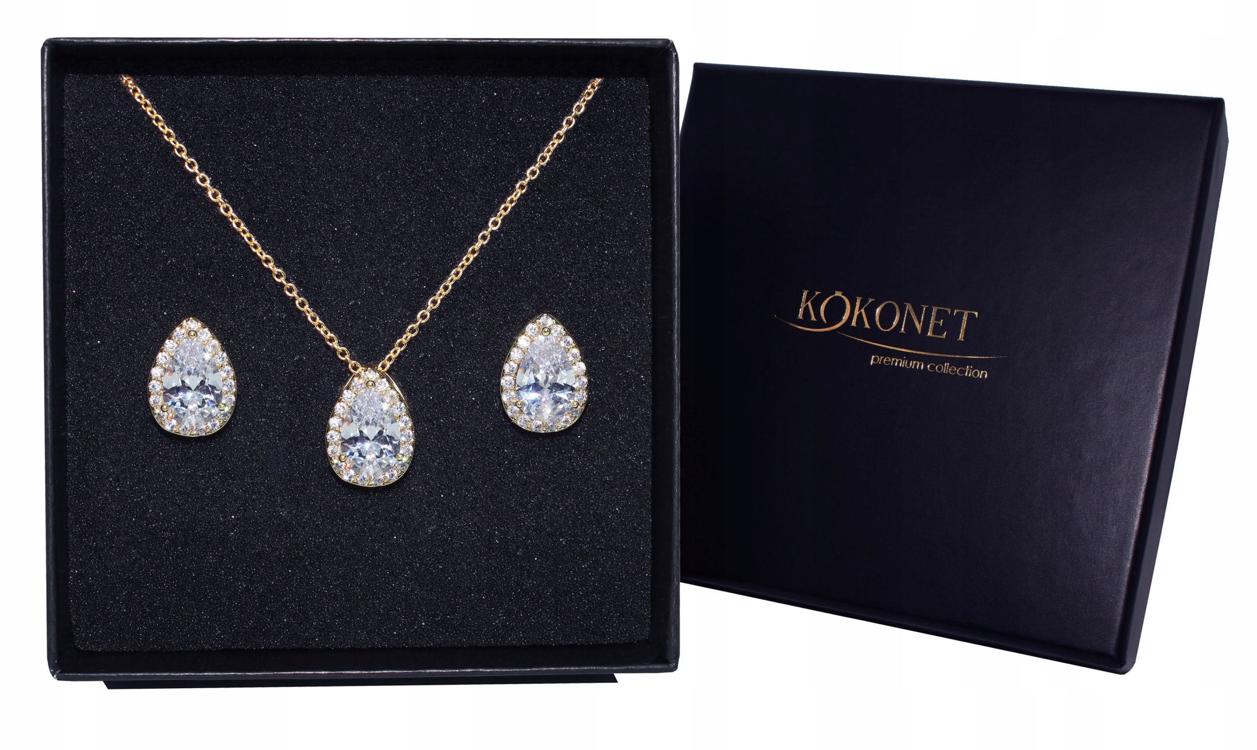 Komplet dámských šperků a náušnice, náhrdelník