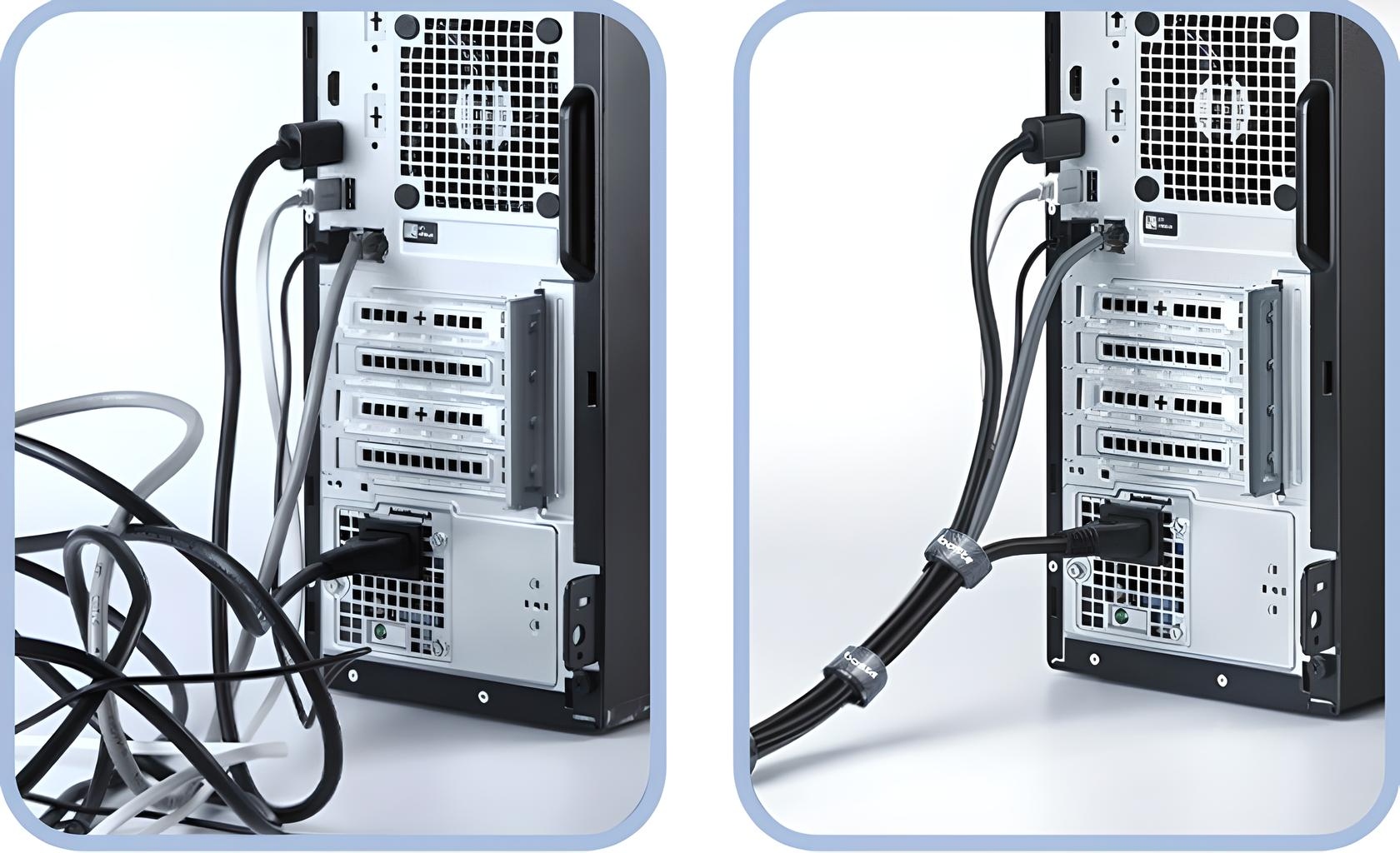 BOSTE MOCNA UNIWERSALNA TAŚMA RZEPOWA RZEP ORGANIZER KABLI REGULOWANA 1M Kolor czarny