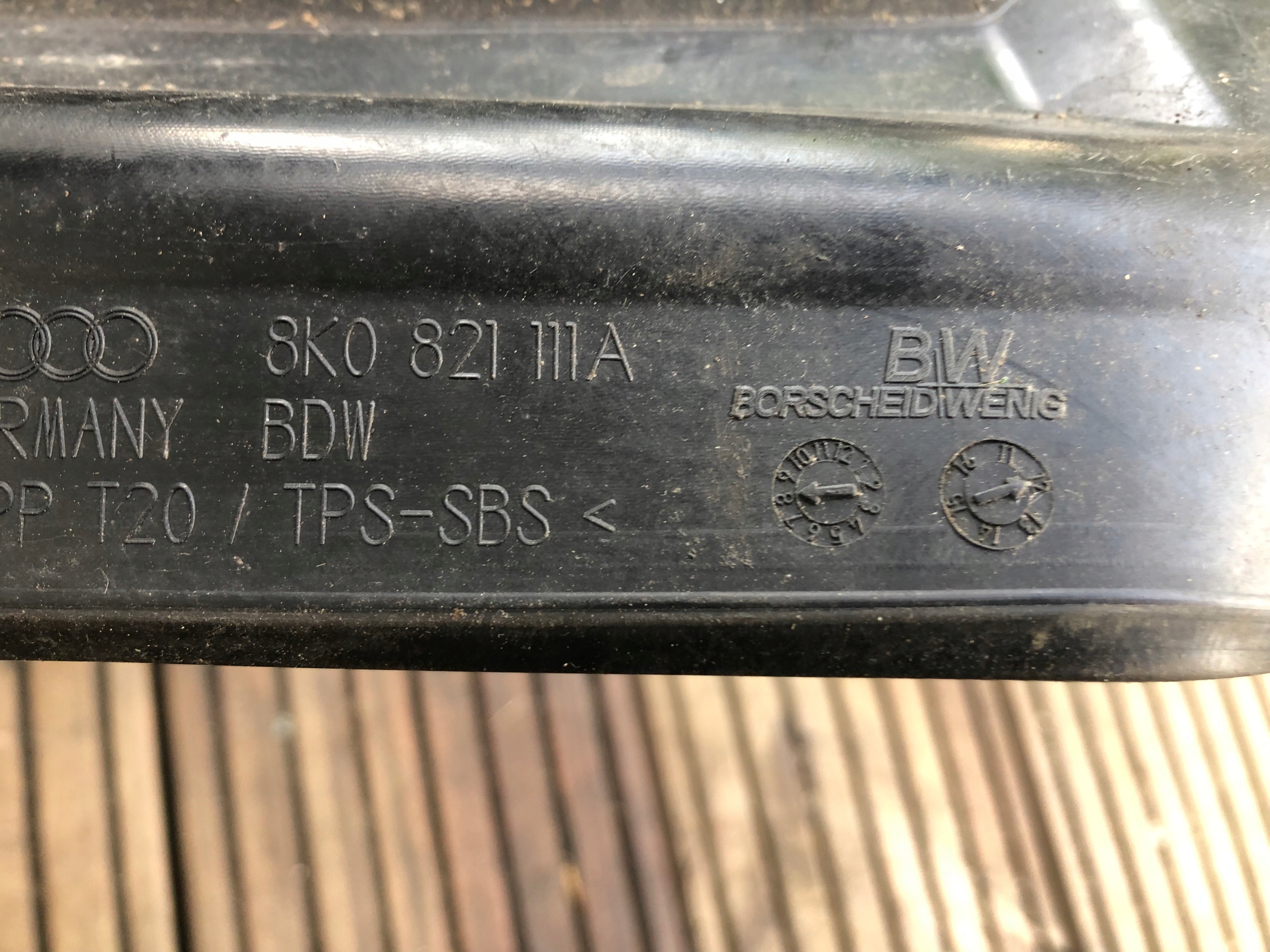Insonorisation Aile Gauche AUDI A4 B8 8K0821111A