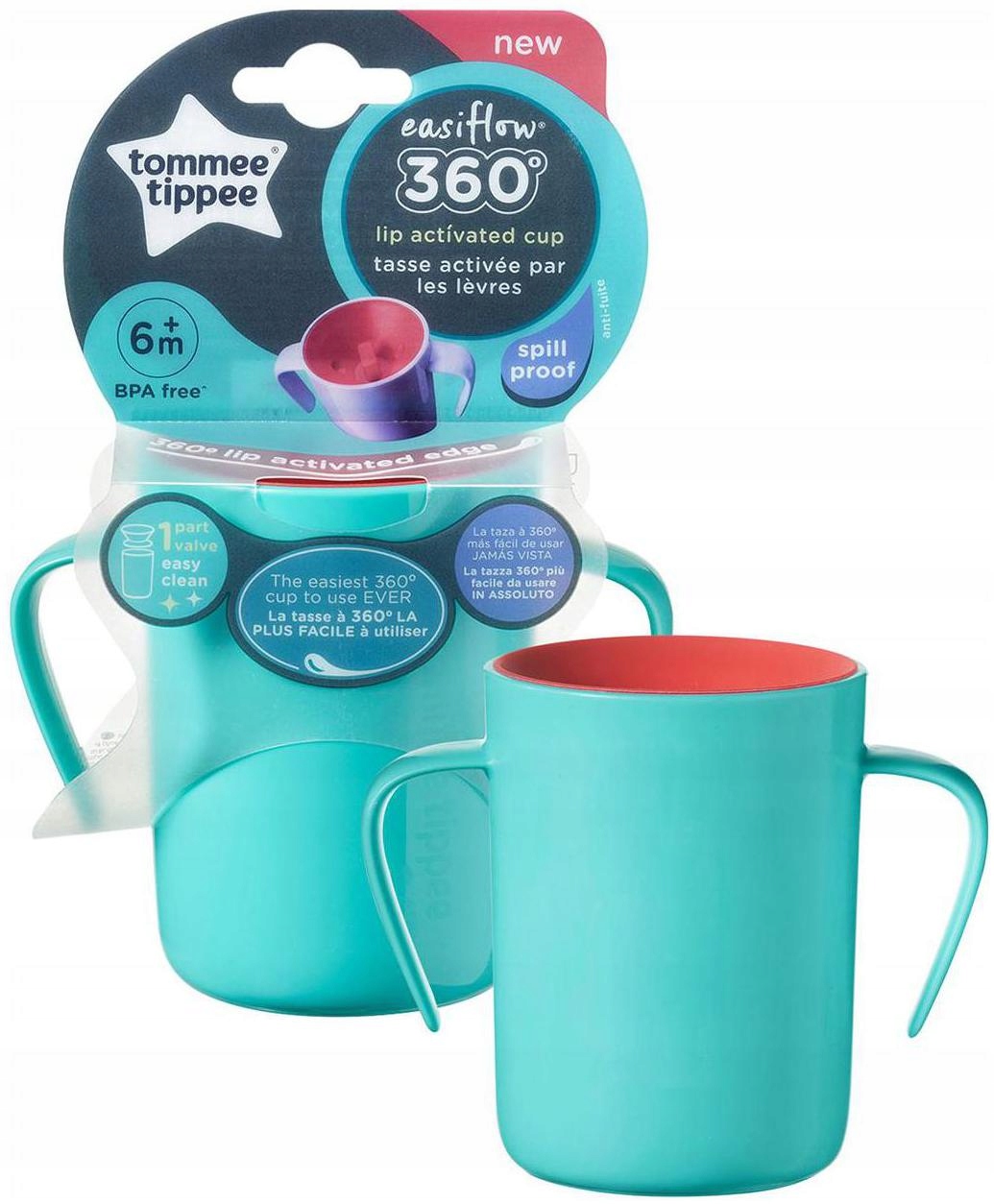 Tommee Tippee Kubek EASIFLOW 360°6m+ zielony