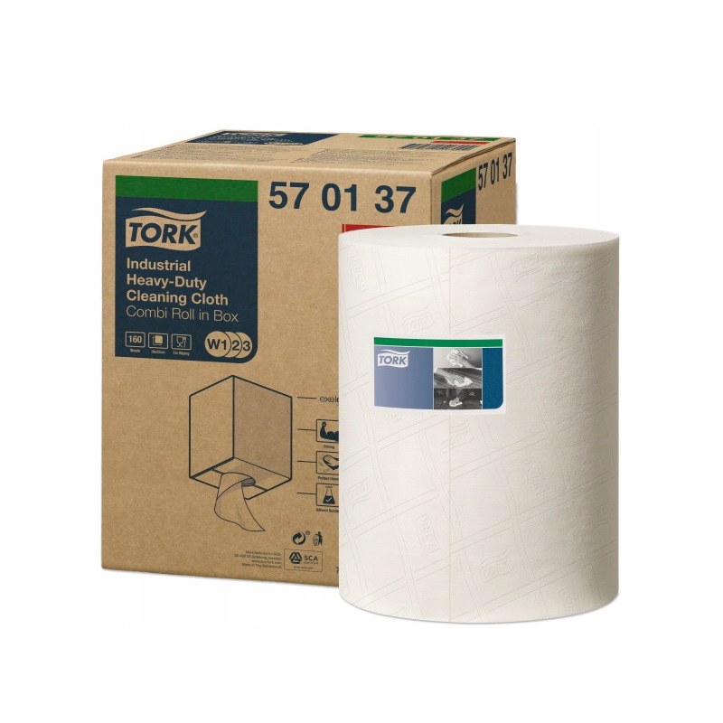 Tork 570137 Czysciwo wlokninowe w roli biale